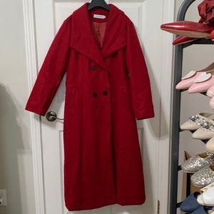 NWOT Red Chicwish Maxi Coat
